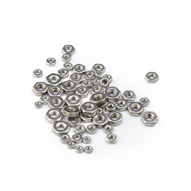 Stainless Steel 304 Ss316 Small Hex Nut Thin Nuts M1.5 M2 M2.5 M3 M3.5 M4 M5 DIN 934 Thin Hex Nuts