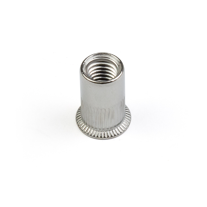 Stainless Steel Countersunk Head Knurled Body Stripe Round Hollow Rivet Nut