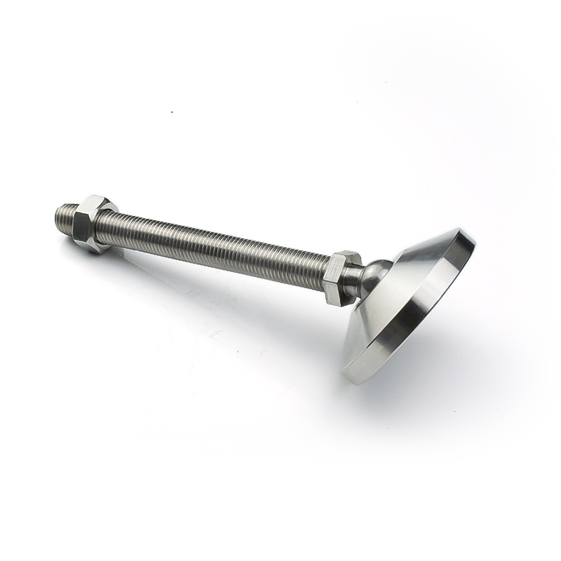 OEM Customized Stainless Steel Threaded Support Feet Rubber Adjustable Feet Nylon Universal Foot Swivel Levelers for Furniture Feet