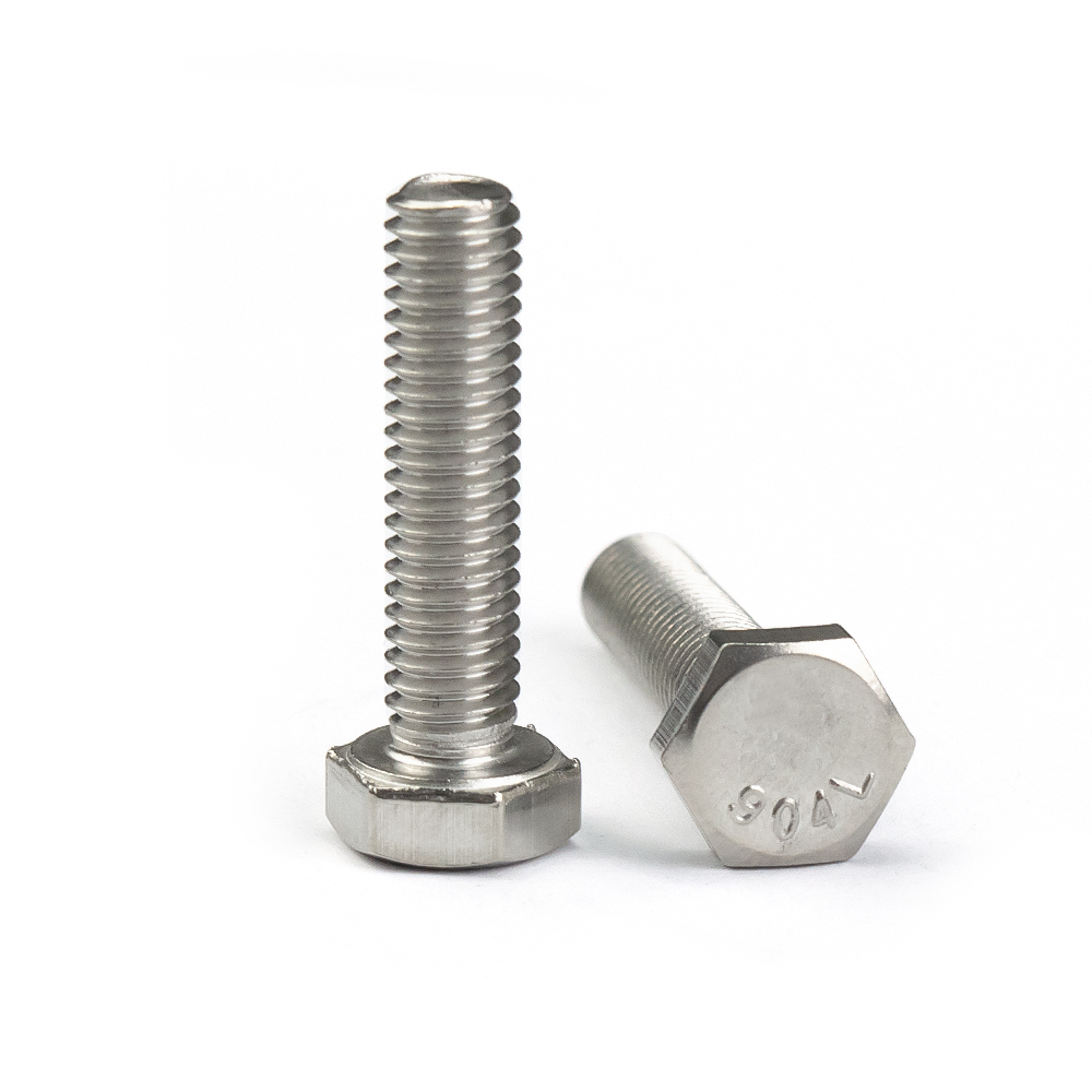 Din933 Stainless Steel 904l Full Thread Hex Bolt Hex Head Bolt Hexagonal Bolt