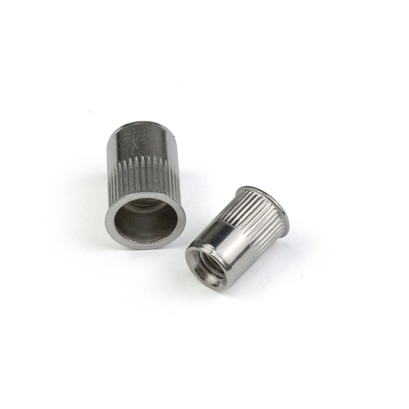 Stainless Steel Aluminum Reduce Head Knurled Body Stripe Round Hollow Rivet Nut