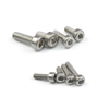 DIN912 M1.2 M1.5 Stainless Steel Hex Socket Allen Screw Machine Screw Tiny Micro Repair Screw Kit Eyeglass Sunglass Watch Jewelry Repair Replace Micro Screw