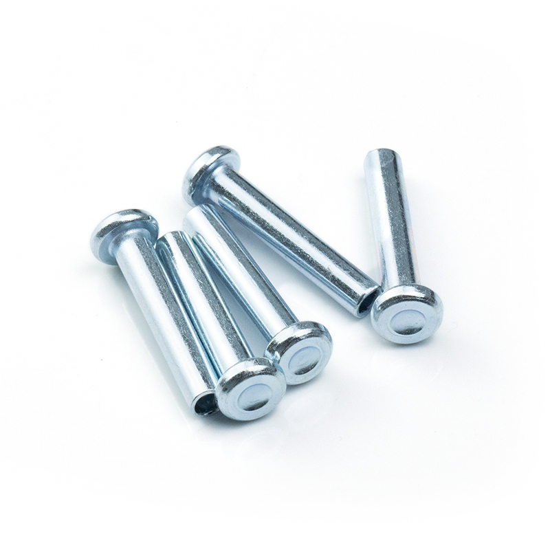 Carbon Steel Custom All Size Non Standard Nut Blue Galvanized Long Flat Solid Rivet Nut Non-standard Nuts 