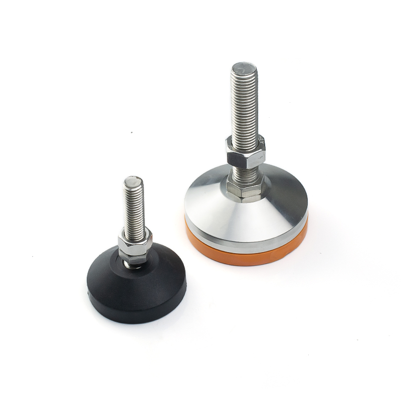 OEM Customized Stainless Steel Threaded Support Feet Rubber Adjustable Feet Nylon Universal Foot Swivel Levelers for Furniture Feet
