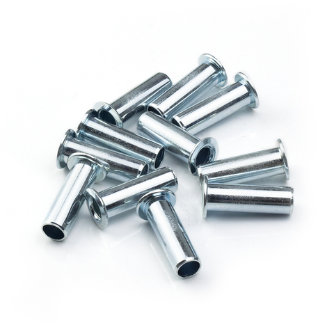 Carbon Steel Custom All Size Non Standard Nut Blue Galvanized Long Round Flat Hollow Rivet Nut Non-standard Nuts 