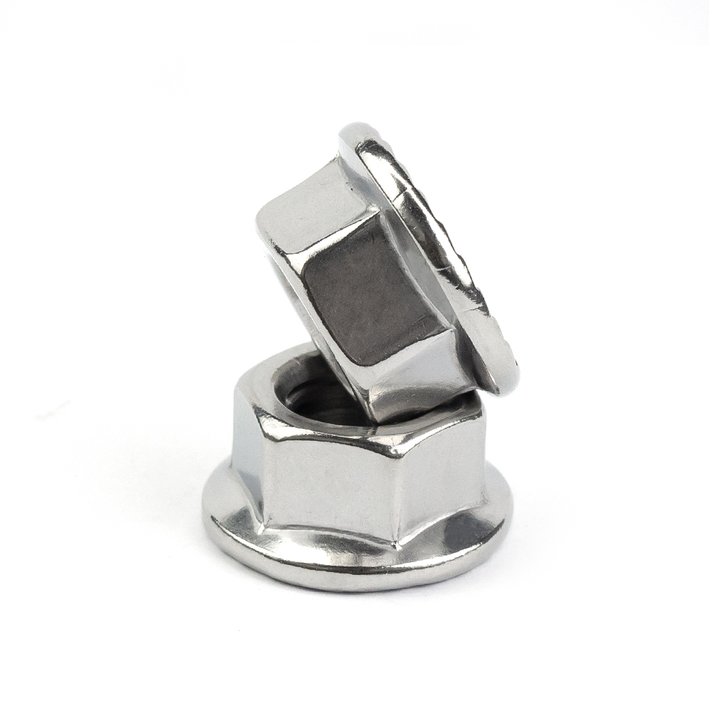 Stainless Steel 2205 Hex Flange Nut Duplex Stainless Steel Din6923 Hex Flange Nut Lock Nut