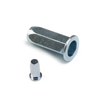 Carbon Steel Blue Yellow Zinc Plate Flat Head Knurled Body Hex Gound Closed End Rivet Nut