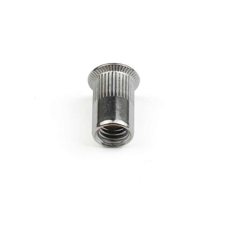 Stainless Steel Countersunk Head Knurled Body Stripe Round Hollow Rivet Nut
