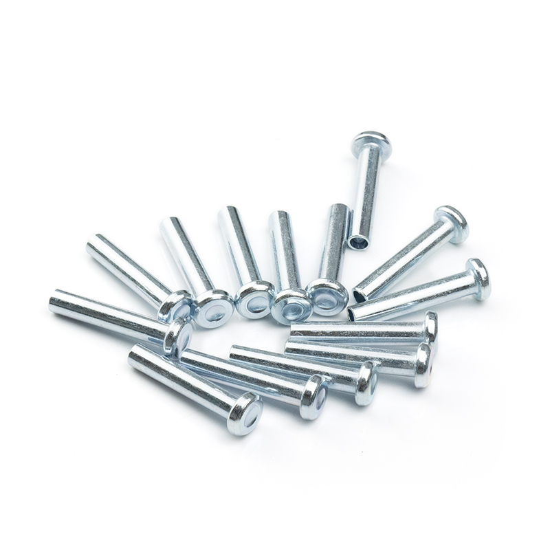 Carbon Steel Custom All Size Non Standard Nut Blue Galvanized Long Flat Solid Rivet Nut Non-standard Nuts 