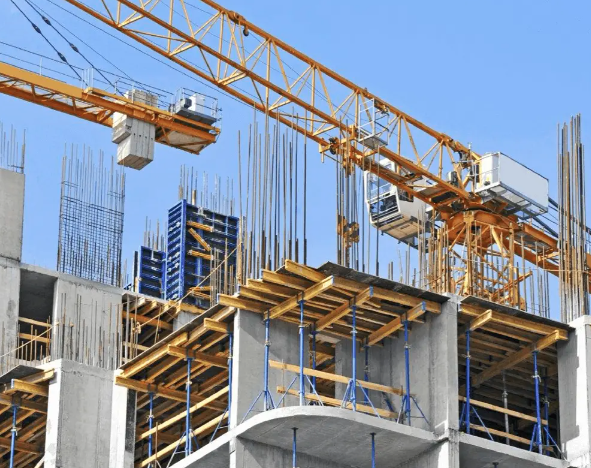 Hex bolts in construction