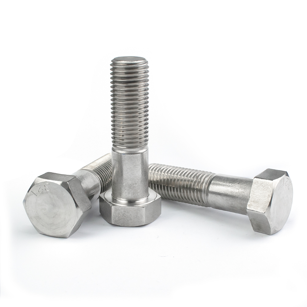 Din933 Din931 Stainless Steel 321 Half Thread Hex Bolt Hex Head Bolt Hexagonal Bolt Special Material Hex Bolt
