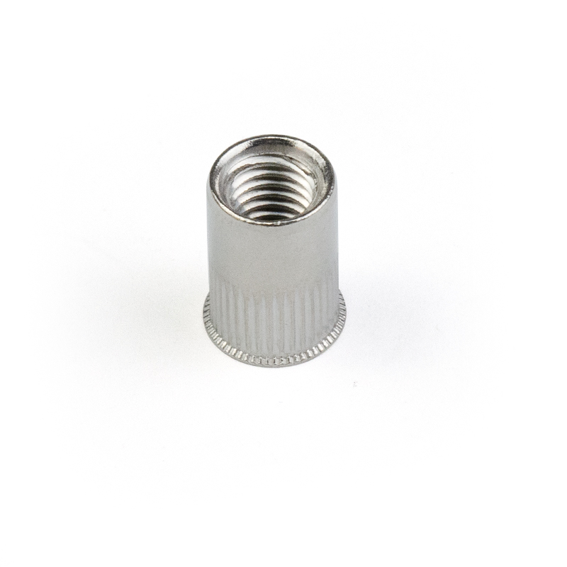 Stainless Steel Aluminum Reduce Head Knurled Body Stripe Round Hollow Rivet Nut