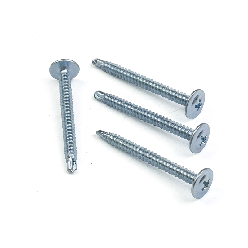 Carbon Steel Blue Zinc Plated Galvanize Cross Drive Wafer Head Self-Drilling Screws