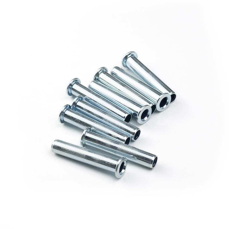 Carbon Steel Custom All Size Non Standard Nut Blue Galvanized Long Round Flat Hollow Rivet Nut Non-standard Nuts 