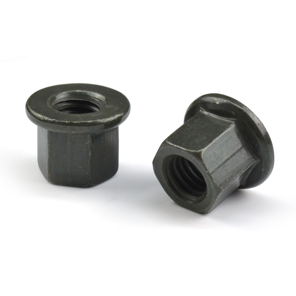Carbon Steel Black Oxide Hex Flange Nut