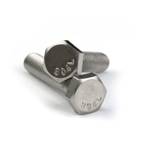 Din933 Stainless Steel 904l Full Thread Hex Bolt Hex Head Bolt Hexagonal Bolt