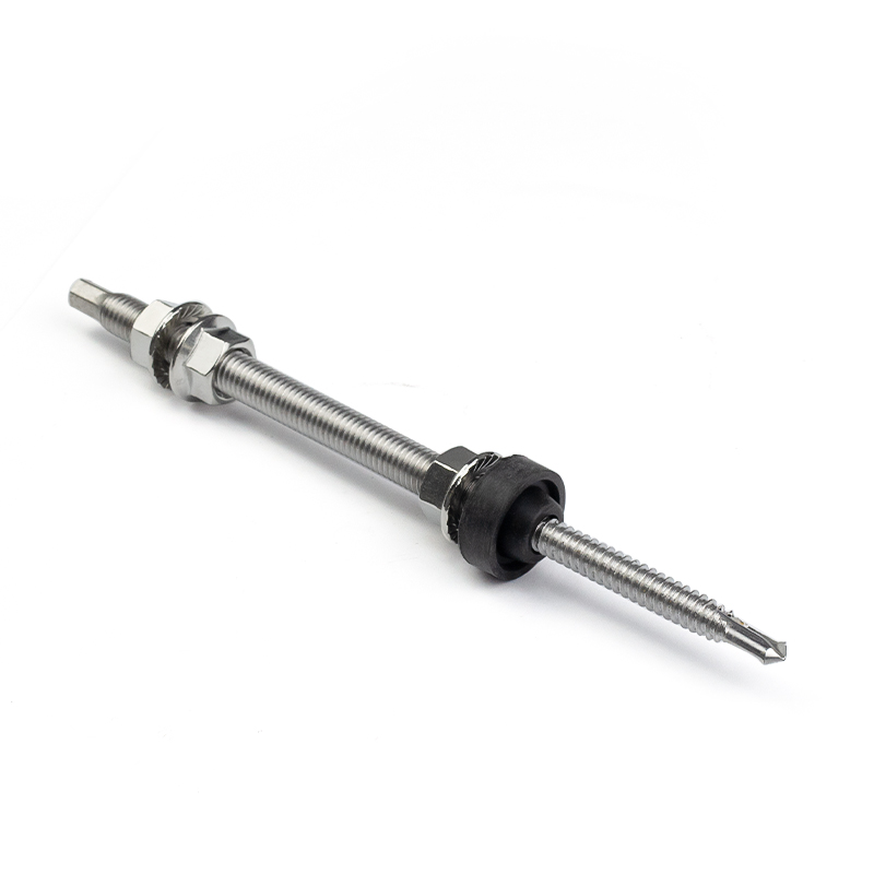 Solar Hanger Bolt And Hex Flange Nut Hex Nut Double Ended Threaded Rod