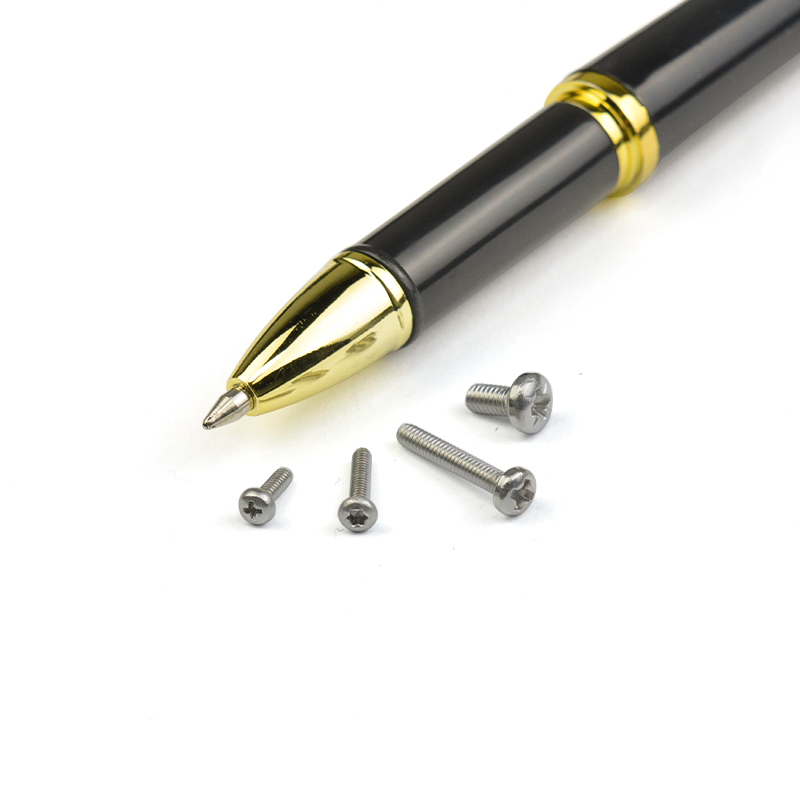 DIN7985 M1.2 M1.5 Stainless Steel Pan Head Philip's Groove Screw Machine Screw Tiny Micro Repair Screw Kit Eyeglass Sunglass Watch Jewelry Repair Replace Micro Screw