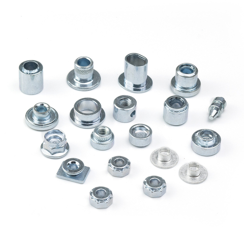 Carbon Steel Custom All Size Non Standard Nut Blue Galvanized Stamping Rivet Nut Non-standard Nuts 