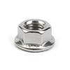 Stainless Steel 2205 Hex Flange Nut Duplex Stainless Steel Din6923 Hex Flange Nut Lock Nut