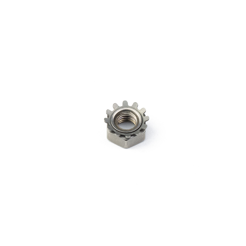 Stainless Steel 304 316 M3 M8 M10 K Nut Hex K Teeth Lock Rotating Crimping Nut