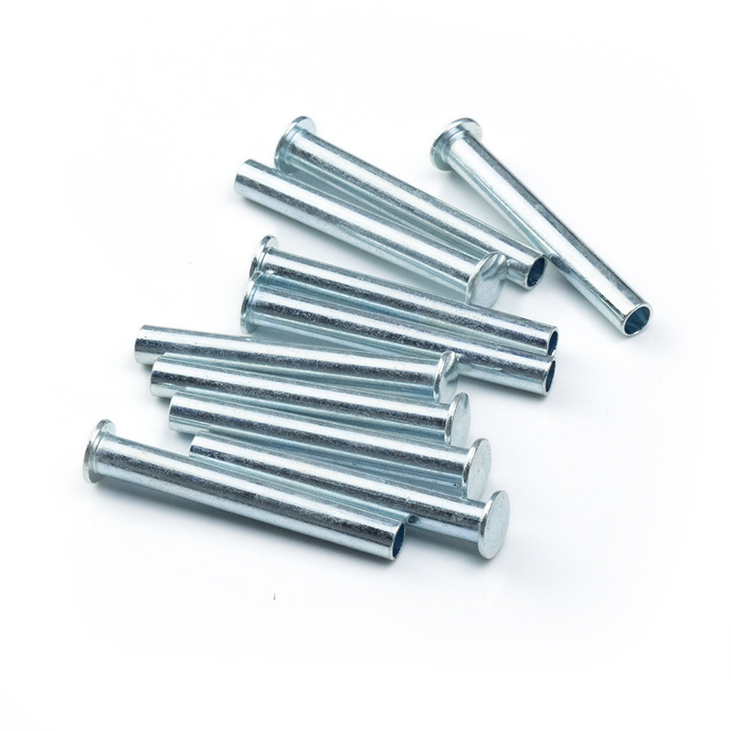 Carbon Steel Custom All Size Non Standard Nut Blue Galvanized Long Flat Solid Rivet Nut Non-standard Nuts 