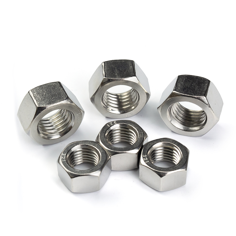Stainless Steel 321 Hex Nut Duplex Stainless Steel Din934 Hex Head Nut Hex Thin Nut