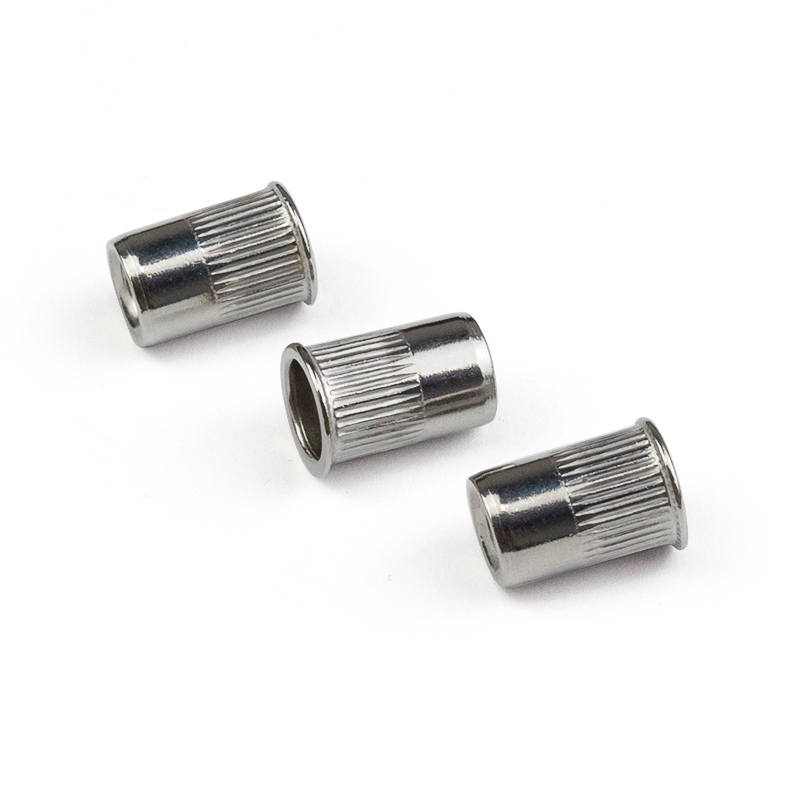 Stainless Steel Aluminum Reduce Head Knurled Body Stripe Round Hollow Rivet Nut