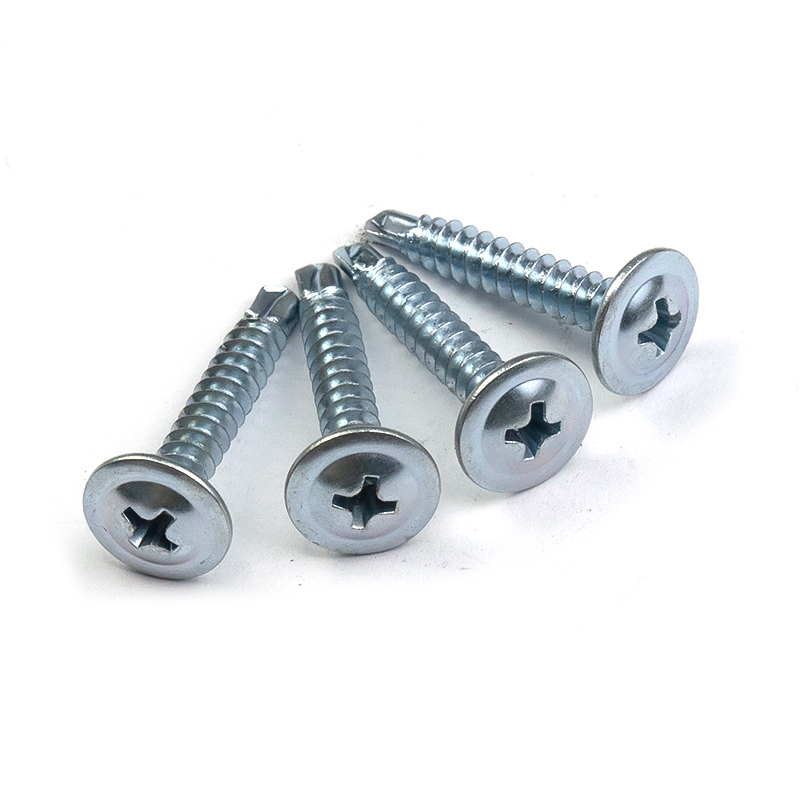 Carbon Steel Blue Zinc Plated Galvanize Cross Drive Wafer Head Self-Drilling Screws