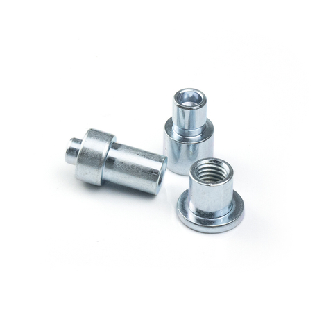 Cnc Machine Custom Carbon Steel Fastener Non Standard Blue Galvanized Rivet Nut