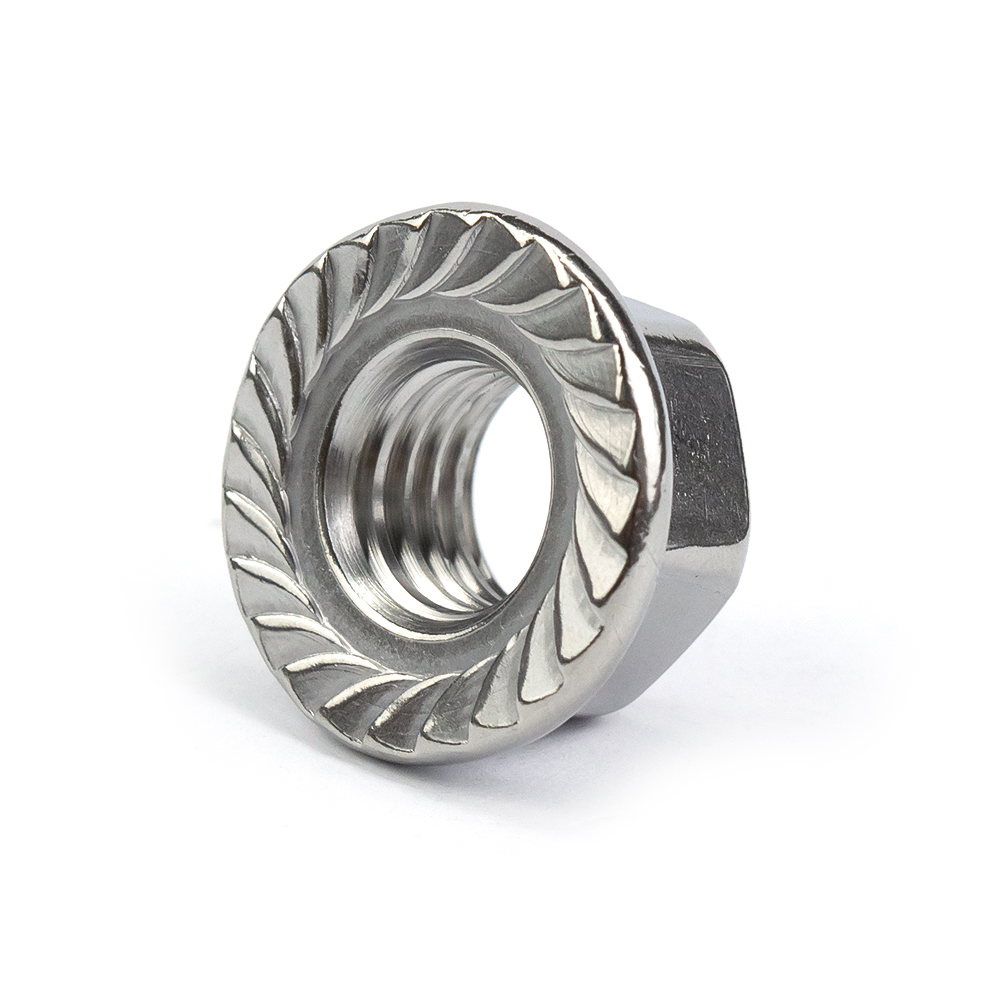 Stainless Steel 2205 Hex Flange Nut Duplex Stainless Steel Din6923 Hex Flange Nut Lock Nut