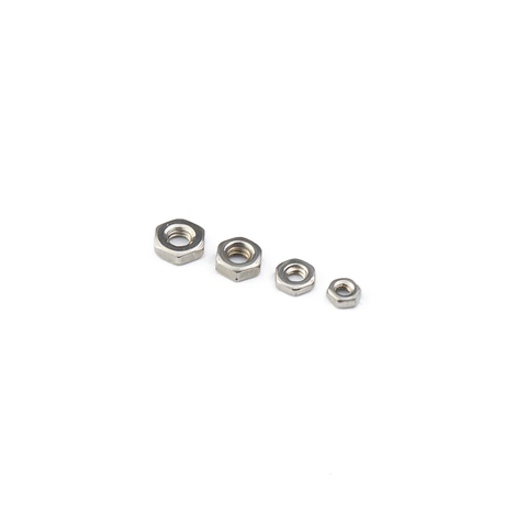 Stainless Steel 304 Ss316 Small Hex Nut Thin Nuts M1.5 M2 M2.5 M3 M3.5 M4 M5 DIN 934 Thin Hex Nuts