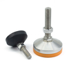 304 Stainless Steel Leveling Feet Universal Swivel Adjustable Foot D80 M12 Anti Slip Pad Machine Medical Warehouse