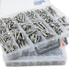 304 Stainless Steel Hex Bolts Nuts Washers Assortment Kit, Multi Size Hexagonal Screws Fasteners Set for DIY Repair Machinery