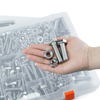 304 Stainless Steel Hex Bolts Nuts Washers Assortment Kit, Multi Size Hexagonal Screws Fasteners Set for DIY Repair Machinery