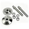 304 Stainless Steel Leveling Feet Universal Swivel Adjustable Foot D80 M12 Anti Slip Pad Machine Medical Warehouse