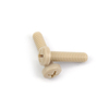 PEEK Screws Nuts Washers Set, High Temperature Resistant Insulating Polyetheretherketone Fasteners, Anti-Corrosion Plastic Bolts for Semiconductor Medical Equipment